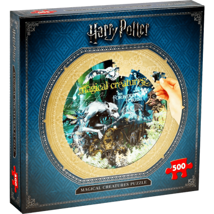 Harry Potter Collectors Round Puzzle (500pc) (Magical Creatures)