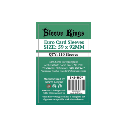 Sleeve Kings Euro Card Sleeves (59x92mm)