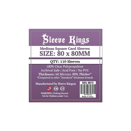 Sleeve Kings: Medium Square Card Sleeves (80x80mm)