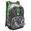 Σακίδιο Πλάτης (Backpack) - Minecraft Creepy Creeper (Γκρι)