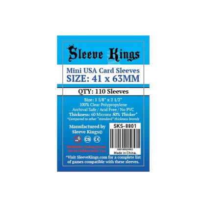 Sleeve Kings: Mini USA Card Sleeves (41x63mm)