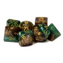 Halfsies Dice Treant Dice - Upgraded Dice Case (7 Polyhedral Dic