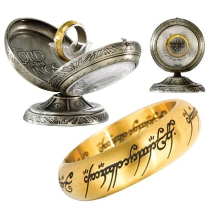 The Lord of the Rings: One Ring Stainless Steel - Gold Colour (U