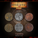 Medieval Metal Coins Set (x24)