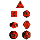 Speckled Dice Set - Fire x7