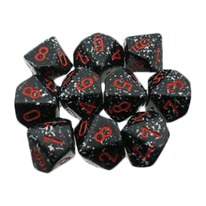 Speckled Dice Set D10 - Space x10