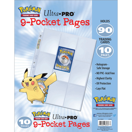 Pokémon Hologram Pages: 9-Pocket