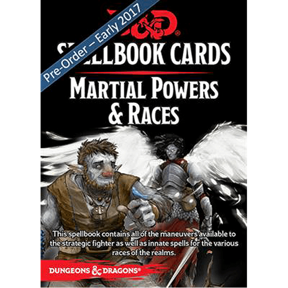 Dungeons and Dragons: Spellbook Cards - Martial Powers & Rac