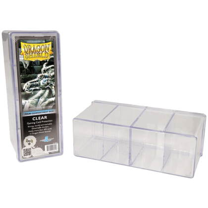 Dragon Shield 4 compartment Storage box - Clear
