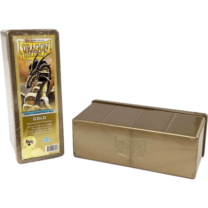 Dragon Shield 4 compartment Storage box - Gold