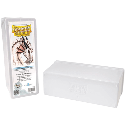 Dragon Shield 4 compartment Storage box - White