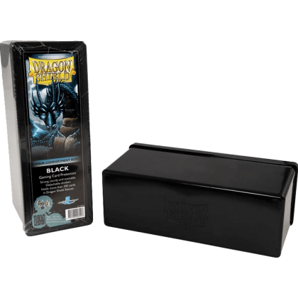 Dragon Shield 4 compartment Storage box - Black