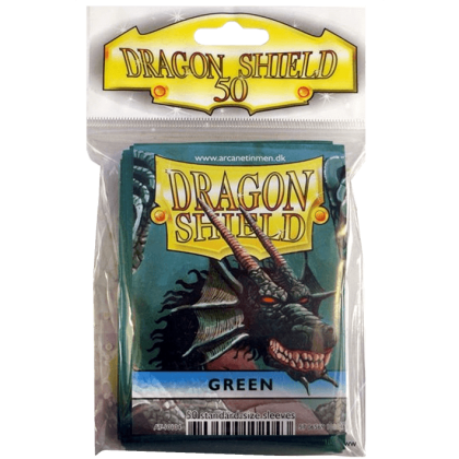 Dragon Shield Sleeves 50C - Small - Green