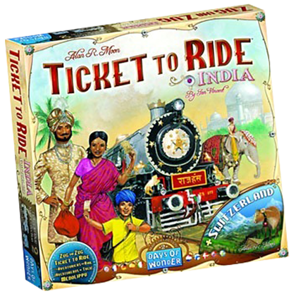 Ticket to Ride: India & Switzerland (Exp.)