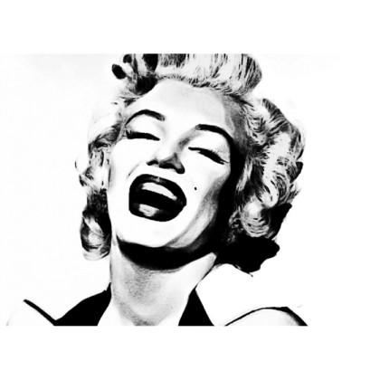 Πίνακας σε καμβά με την Marilyn Monroe γέλιο
