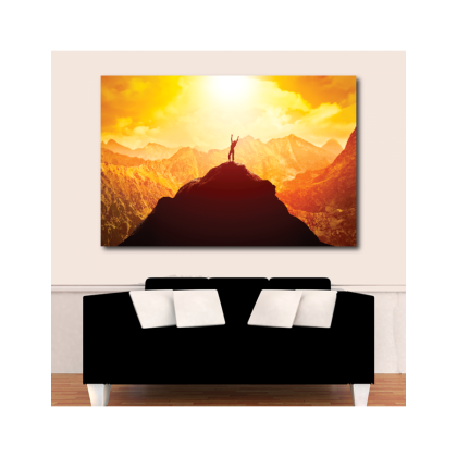 Πίνακας σε καμβά με Τοπία με Κορυφή βουνού
