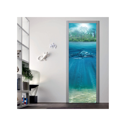 Αυτοκόλλητο πόρτας με Φύση με Θάλασσα