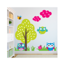 Αυτοκόλλητο τοίχου Παιδικά Κουκουβάγιες