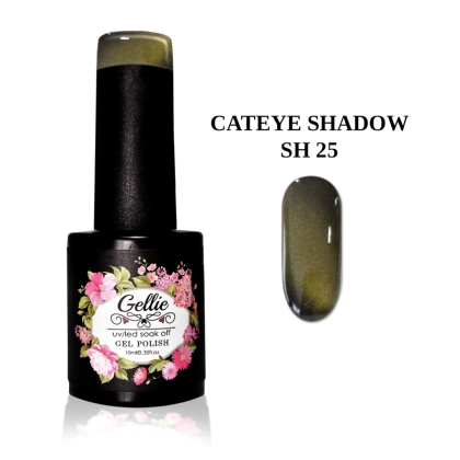 Ημιμόνιμο Βερνίκι Gellie 10ml -  Shadow Cat Eye 25