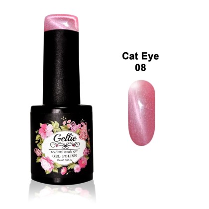 Ημιμόνιμο Βερνίκι Gellie 10ml - Cat Eye 008