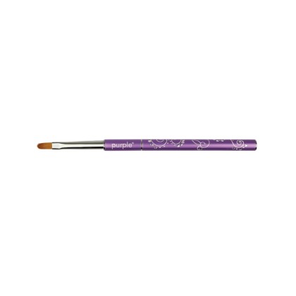 Purple Professional - Nylon Oval Gel Brush Decorated #4