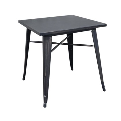55964 RELIX τραπέζι μεταλλικό (70x70x75) Antique Black (Ε5200,10