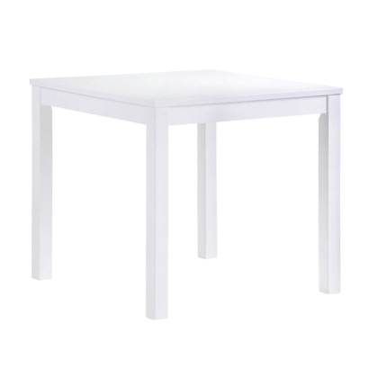 E-06102 Τραπέζι NATURALE (80x80x74) Mdf Λευκό (Ε7672,1)