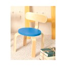 E-06466 Παιδική Καρέκλα KID-FUN (Φ.26 Υ.42) Σημύδα/Μπλε (Ε7201,1