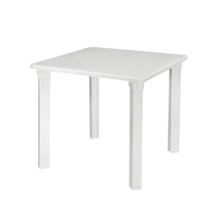 40125 NETTUNO τραπέζι πλαστικό Λευκό (80x80x72 cm) (Ε367,8)