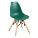 E-06751 Παιδική καρέκλα ART Wood Kid (31x37x57) PP Πράσινο (ΕΜ12