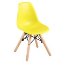E-06750 Παιδική καρέκλα ART Wood Kid (31x37x57) PP Κίτρινο (ΕΜ12