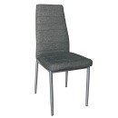 E-08045 Καρέκλα Μεταλλική JETTA Linen PU (43x62x104) Μετ.Βαφή Γκ