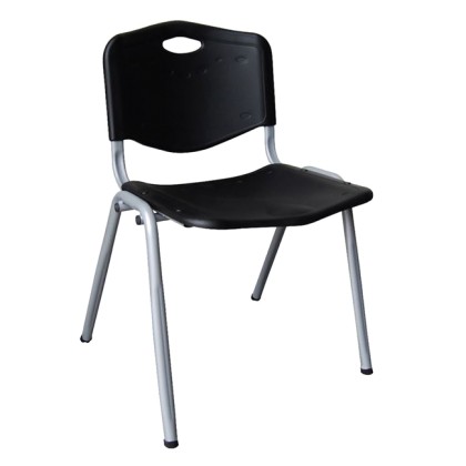 87717 Καρέκλα STUDY Μέταλλο/Πλαστικό Μαύρο (ΕΟ549,1)