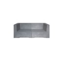 E-08887 Καναπές διθέσιος CONCRETE (160x83x65) Cement Grey (Ε6200