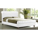 89333 HARMONY κρεβάτι διπλό 160x200 cm PU Άσπρο (Ε8052,1)