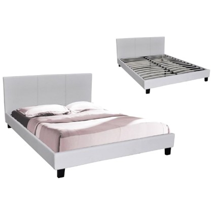 90030 WILTON κρεβάτι διπλό 160x200cm  Άσπρο (Ε8054,1)