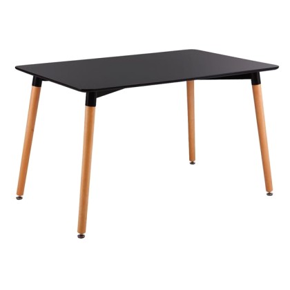 57580 Τραπέζι ART (160x90x73) Μαύρο (Ε7086,2)