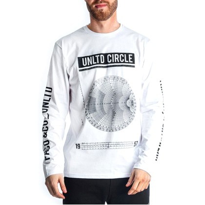 Ανδρική μακρυμάνικη μπλούζα “UNLTD CIRCLE” άσπρο