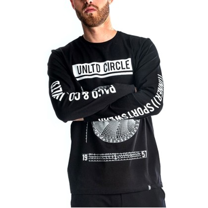 Ανδρική μακρυμάνικη μπλούζα “UNLTD CIRCLE” μαύρο