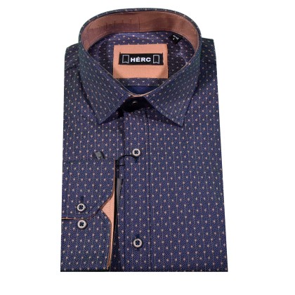 Ανδρικό πουκάμισο “HERC” μπλέ