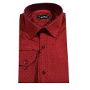 Ανδρικό πουκάμισο “HERC” μπορντό