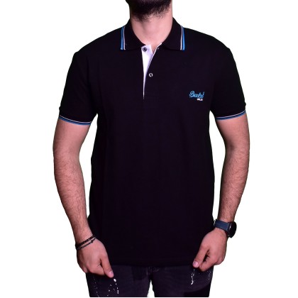Ανδρική μπλούζα polo “PACO” μαύρο