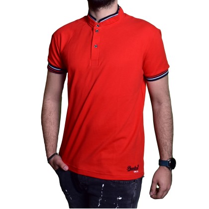 Ανδρική μπλούζα mao “PACO” κόκκινο