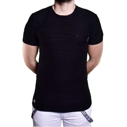 Ανδρικό t-shirt RESPECT “ETTE” μαύρο