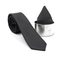 Γραβάτα με μαντήλι «ΜΟΝΤΑΖ» μαύρη