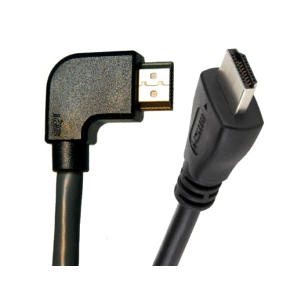 Powertech HDMI Μ 19pin 1.4V, 1.5m, 90°, left (DATAM) 3226