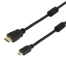 Powertech HDMI 19pin σε HDMI Mini - 1.4V - 2F + wi