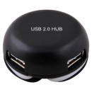 POWERTECH USB 2.0V HUB 4 Port - BLACK (DATAM) 32305