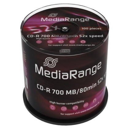 MediaRange CD-R 52x 700MB/80min Cake100  (DATM) 39038