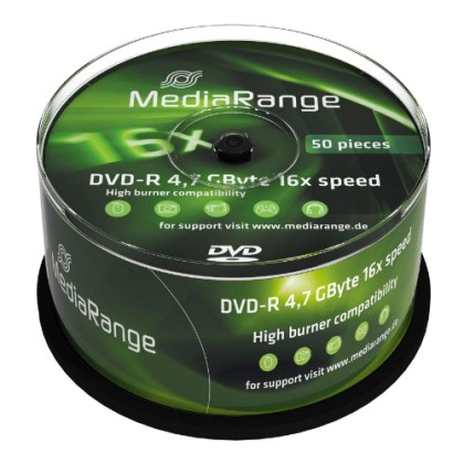 MediaRange DVD-R 4,7 GB 16x Cake50  (DATM) 39044
